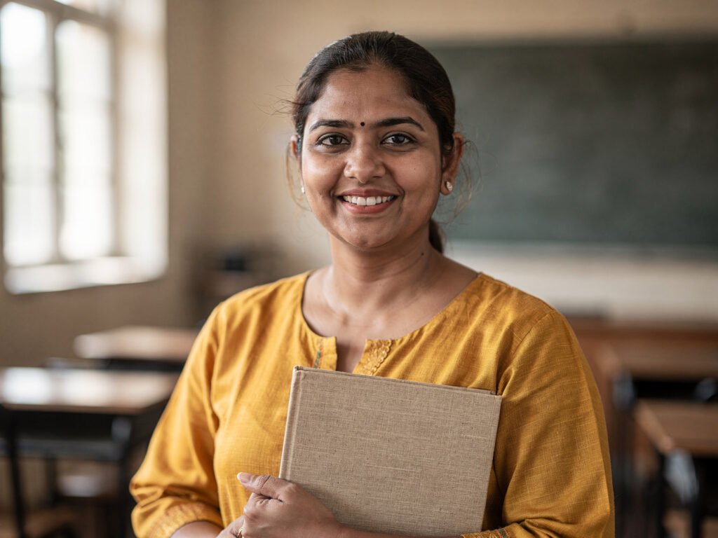 Sample portrait of a woman senior teacher
